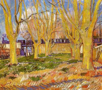 Vincent Van Gogh : Avenue of Plane Trees near Arles Station